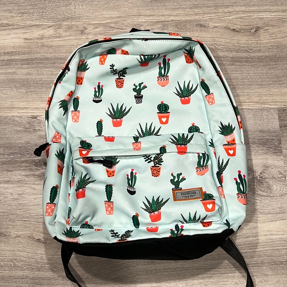 Light Mint Green Joymoze Cactus and Succulent Bookbag